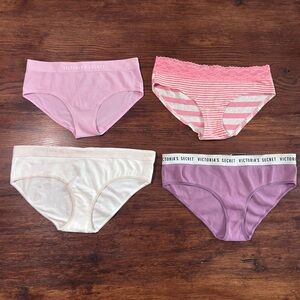 Lot of 4 Victoria’s Secret Panties. Size Large.